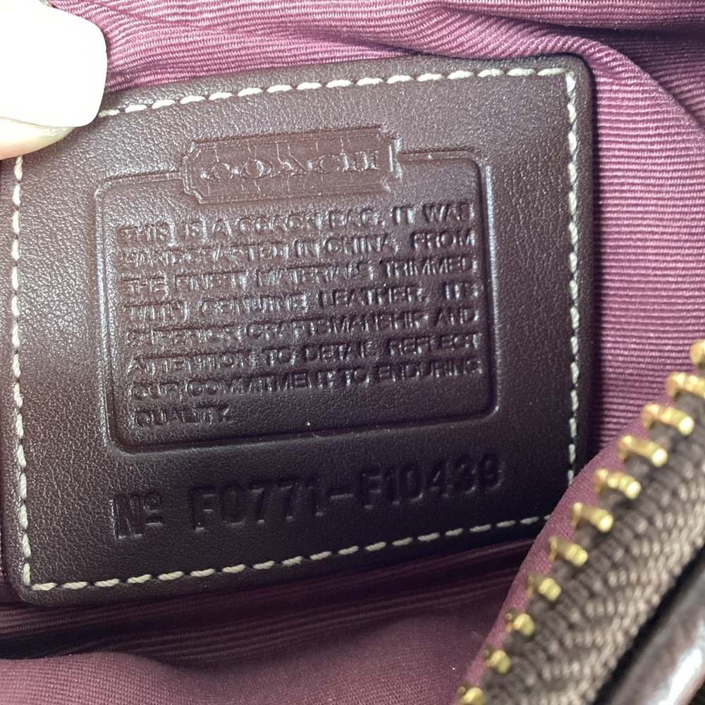 Coach Patchwork Leather Crossbody Shoulder Bag in Brown, Pink, and Gold Fall - Picture 9 of 14